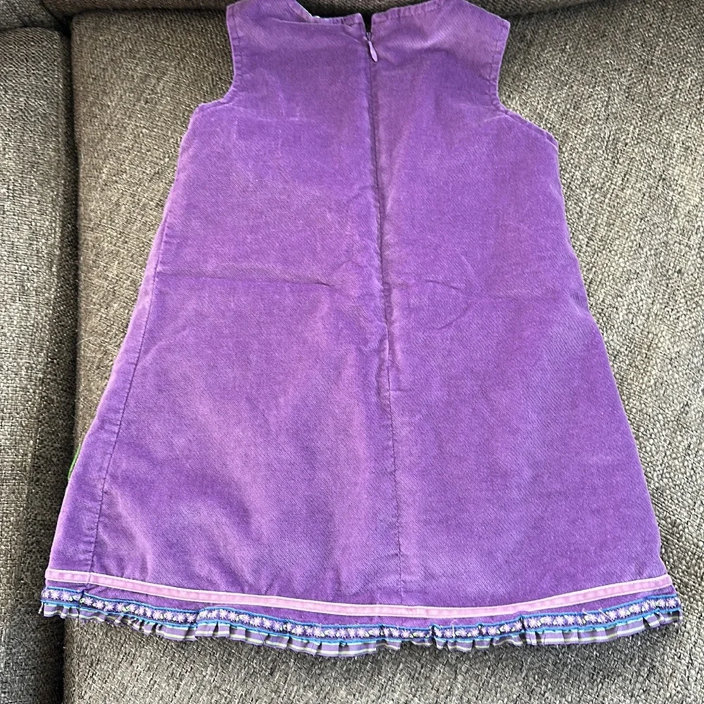 The Children’s Place Stretch Girls Purple Jumper Dress and White Long Sleeve 3T